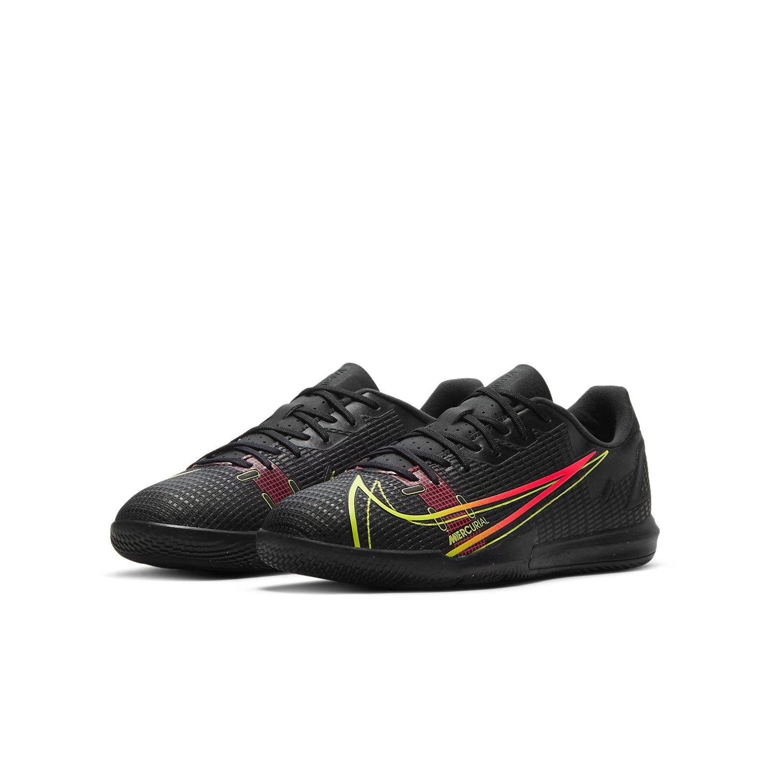 (GS) Nike Mercurial Vapor 14 Academy IC 'Black Yellow Red' CV0815-090
