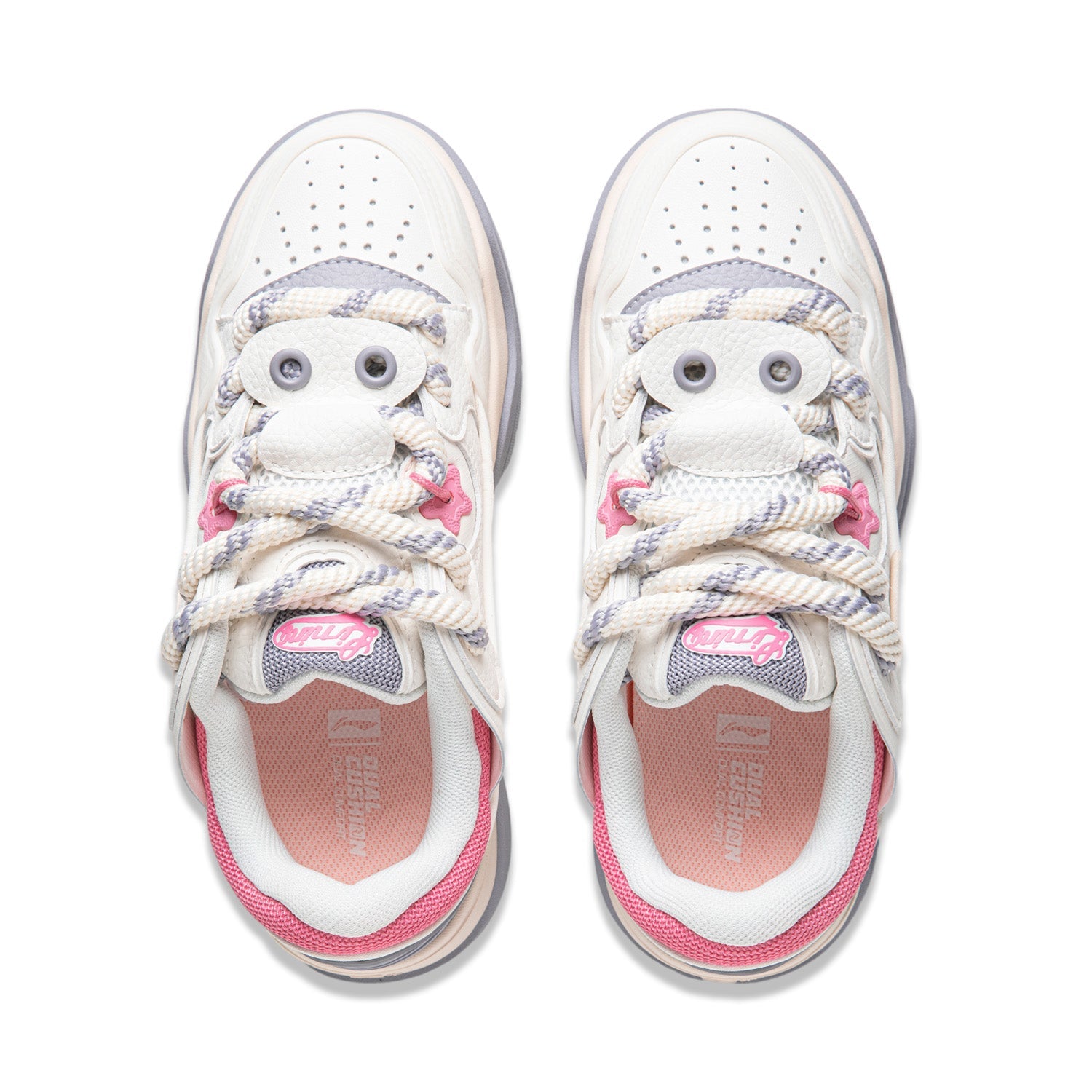 (WMNS) Li-Ning Journey 2.0 'White Pink Grey' AGCU092-4