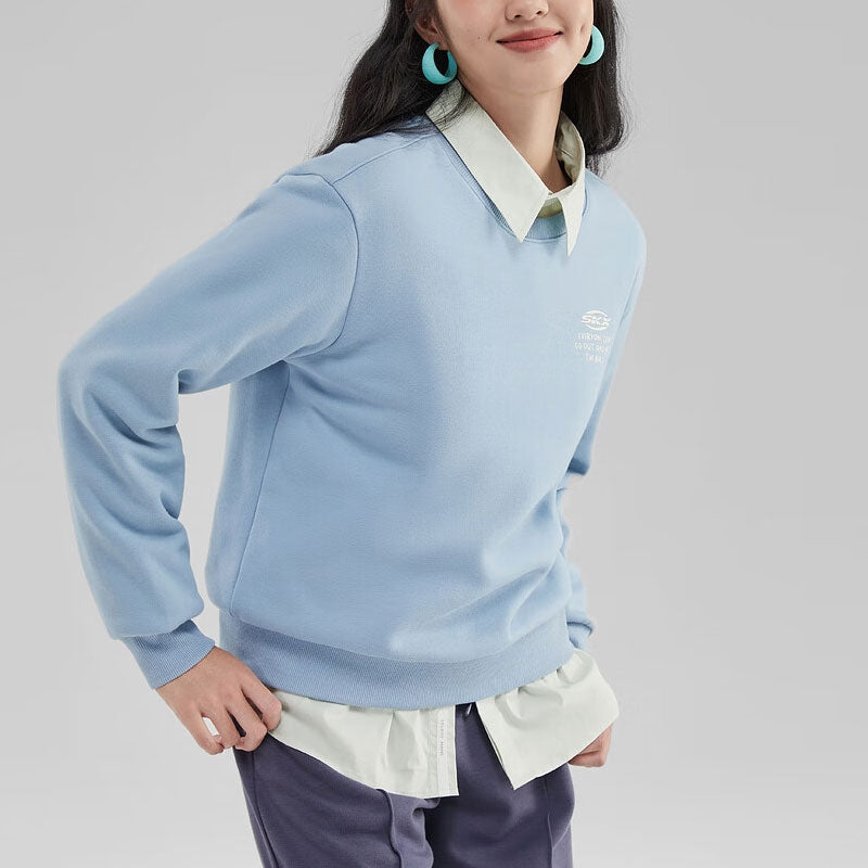 (WMNS) Skechers SKX Long Sleeve Crew Sweater 'Teal' P423W054-0216