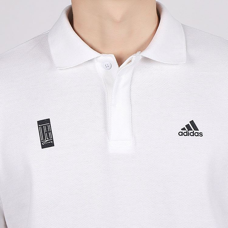 adidas WJ POLO Slogan Short-sleeve polo Shirt Men White FT2755