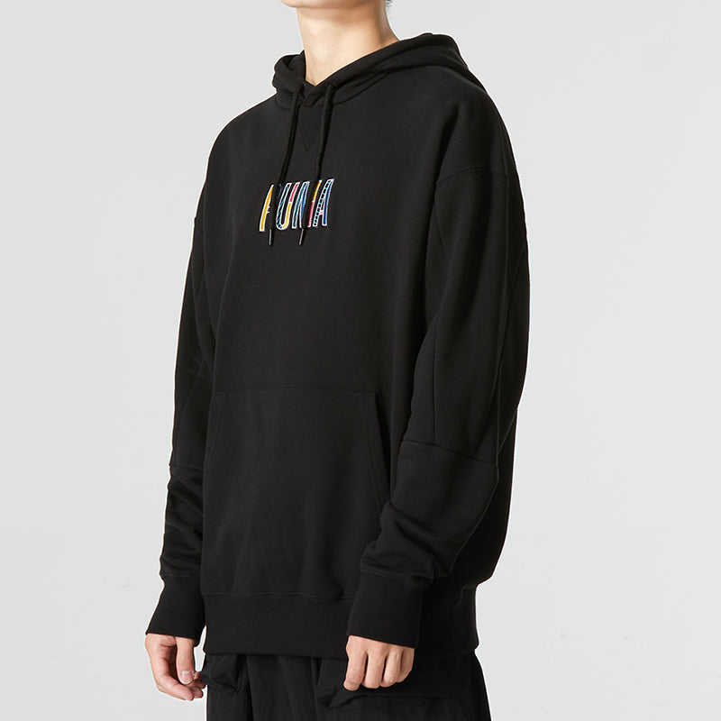 PUMA Colorful Logo Hoodie 'Black' 537706-01