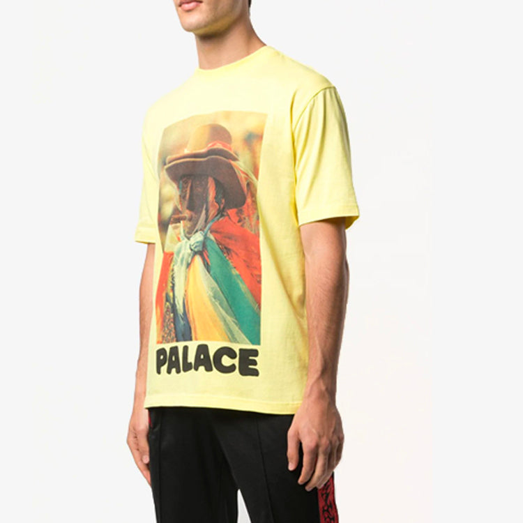Men's PALACE Character Printing Short Sleeve Yellow P15TS107