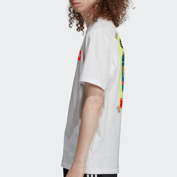 adidas originals Bodega Poster Back Printing Short Sleeve White ED7066