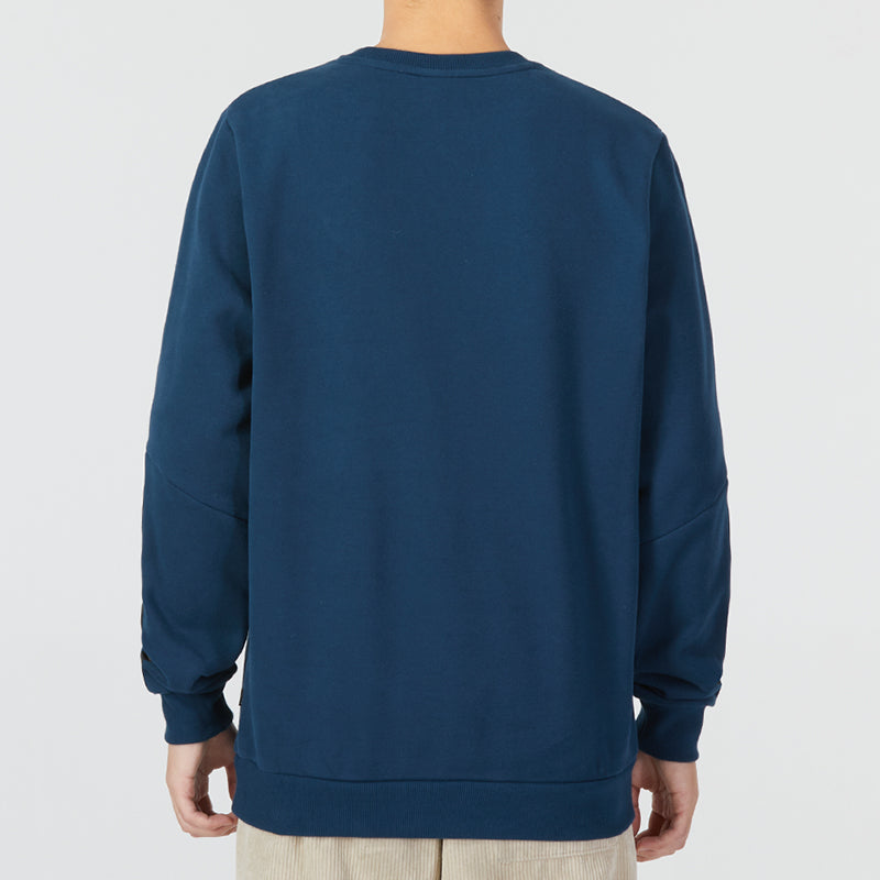 PUMA Ess Metallic Logo Sweater 'Navy' 674346-73