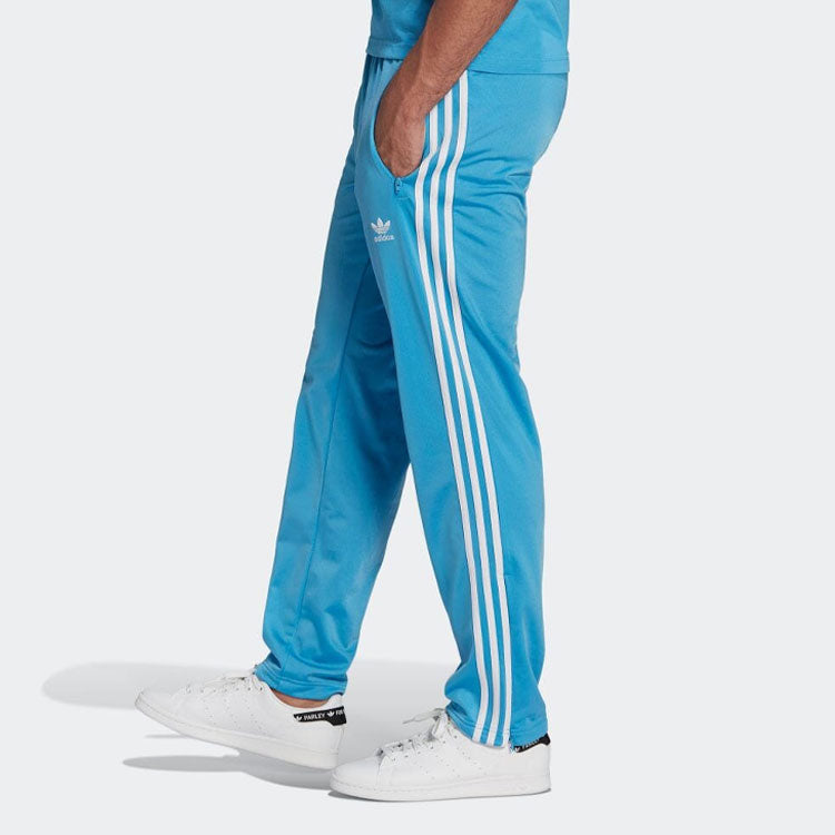 Men's adidas originals Solid Color Stripe Casual Sports Pants/Trousers/Joggers Japanese Version Blue HB9386