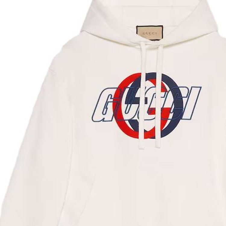 Gucci Cotton Jersey Hooded Sweatshirt 'Off White' 770839-XJGA2-9314