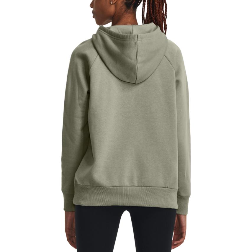 (WMNS) Under Armour Rival Fleece Antler Hoodie 'Light Green' 1380262-504