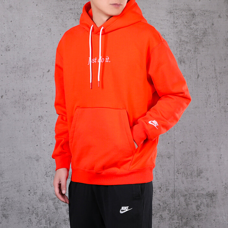 Men's Nike Hooded Casual Sports Pullover Orange CI9407-891