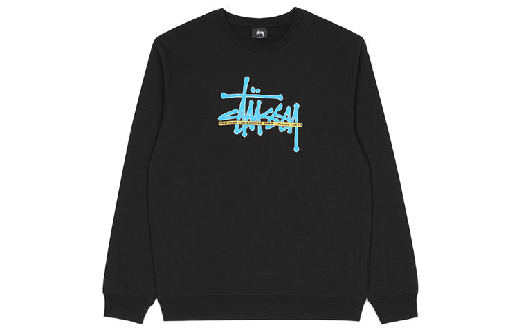 Stussy International Crew Neck Sweatshirt Logo 'Pink  Black' 1914482D