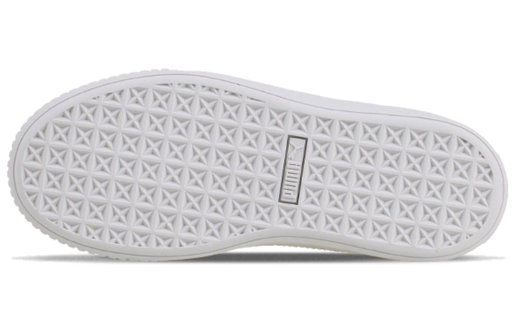 (WMNS) PUMA Basket Platform Grey Bling 367237-02