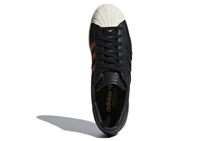 adidas originals Superstar 80s 'Black Red' CQ2656