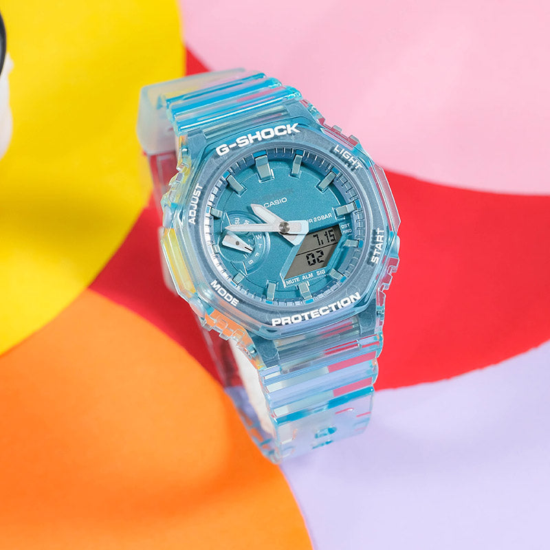 CASIO G-Shock Analog-Digital 'Light Blue' GMA-S2100SK-2APR