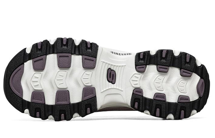 (WMNS) Skechers D'Lites 1.0 'Purple Black' 149240-LAV