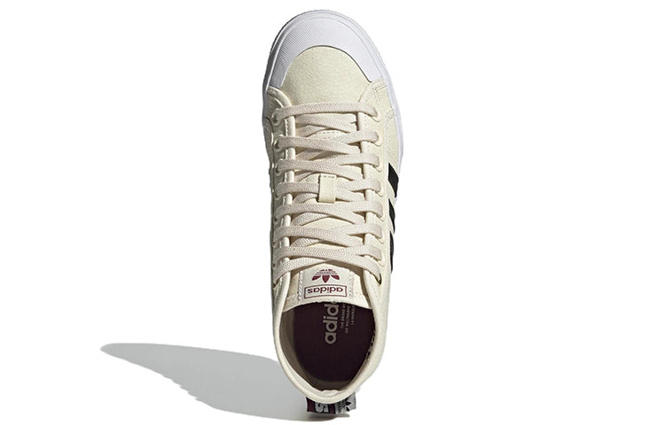 (WMNS) adidas Nizza Plataforma Cort 'Light Yellow Black' H00641