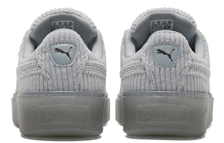 (WMNS) PUMA Basket Platform Strap 'Grey' 384232-02