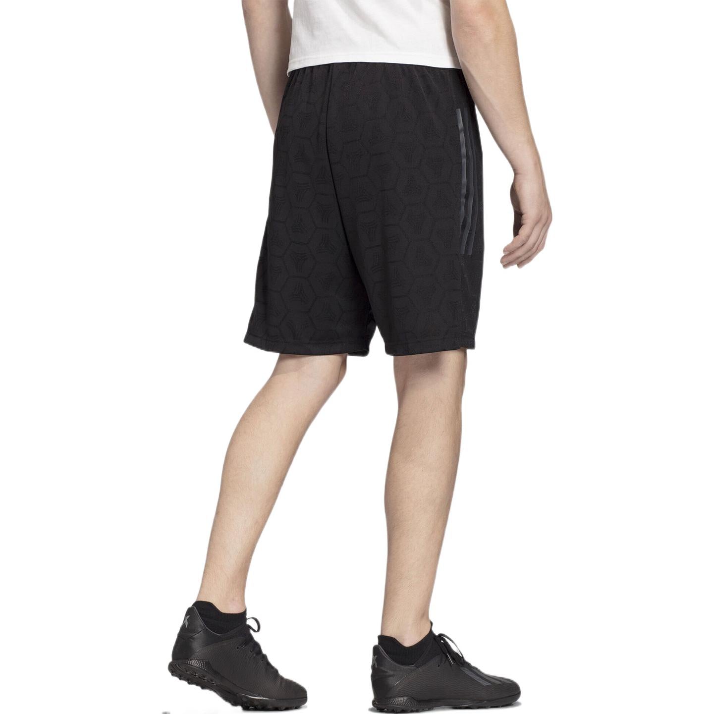 adidas Solid Color Stripe Logo Casual Sports Shorts Black FJ6347