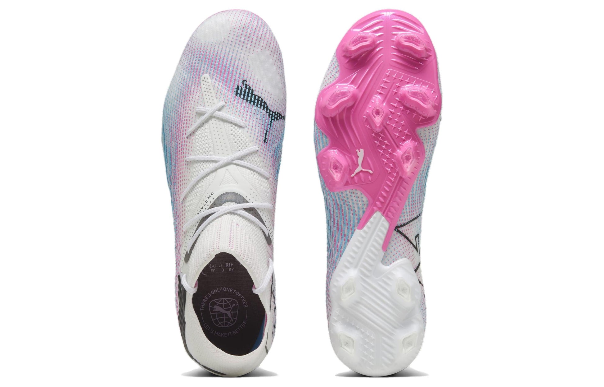 PUMA Future 7 Ultimate FG/AG Soccer Cleats 'White Pink Black' 107599-01