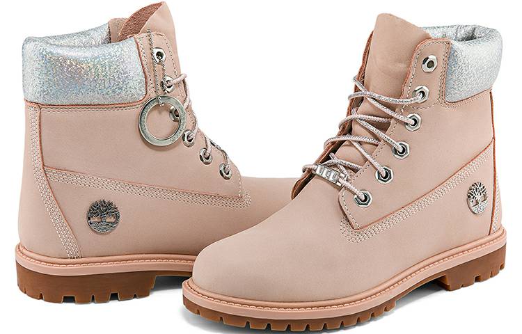 (WMNS) Timberland Heritage 6 Inch Waterproof Boots 'Light Pink Nubuck' A2QZNW