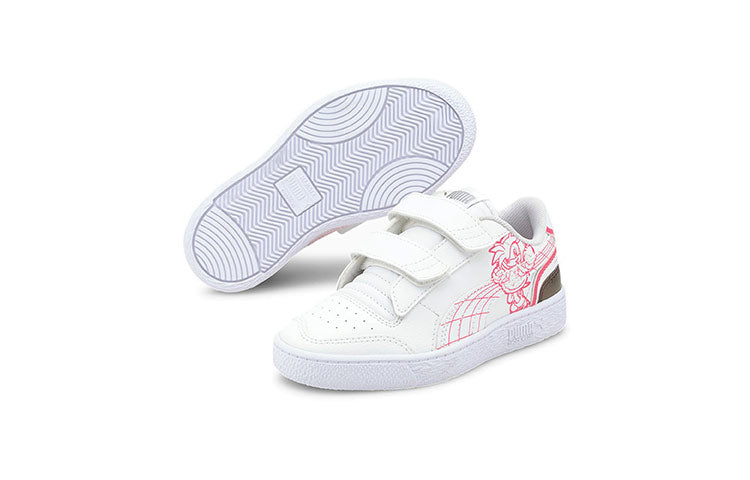 (TD) Sega X PUMA Ralph Sampson Casual Board Shoes White/Pink/Golden 373789-02