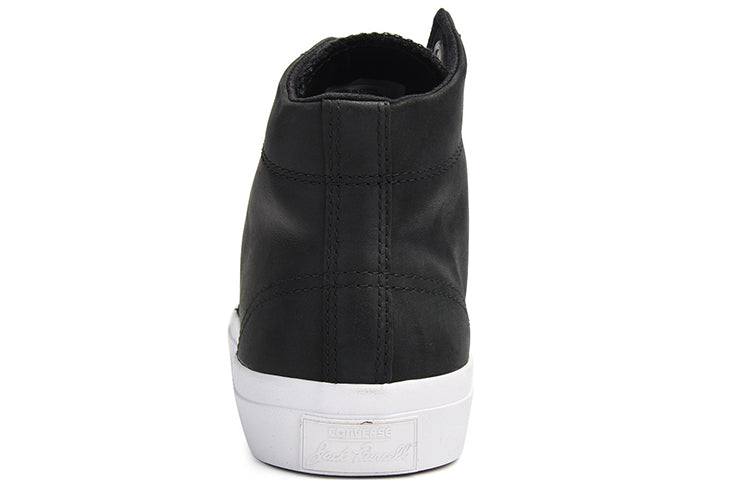 Converse Jack Purcell Hi Leather 'Black White' 157707C