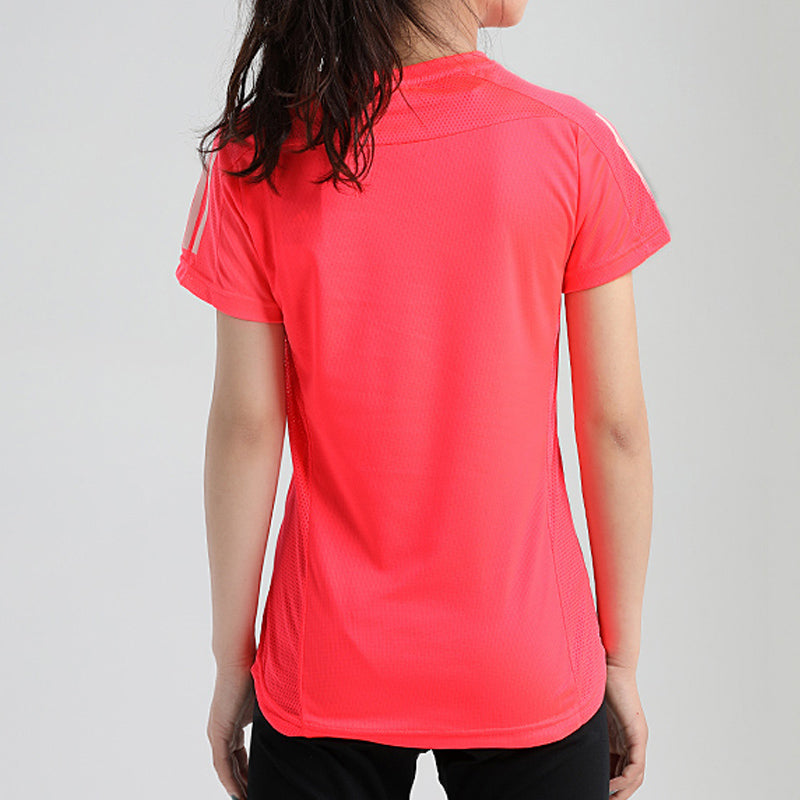 (WMNS) adidas Own The Run Tee Casual Sports Round Neck Breathable Short Sleeve Red FT2404