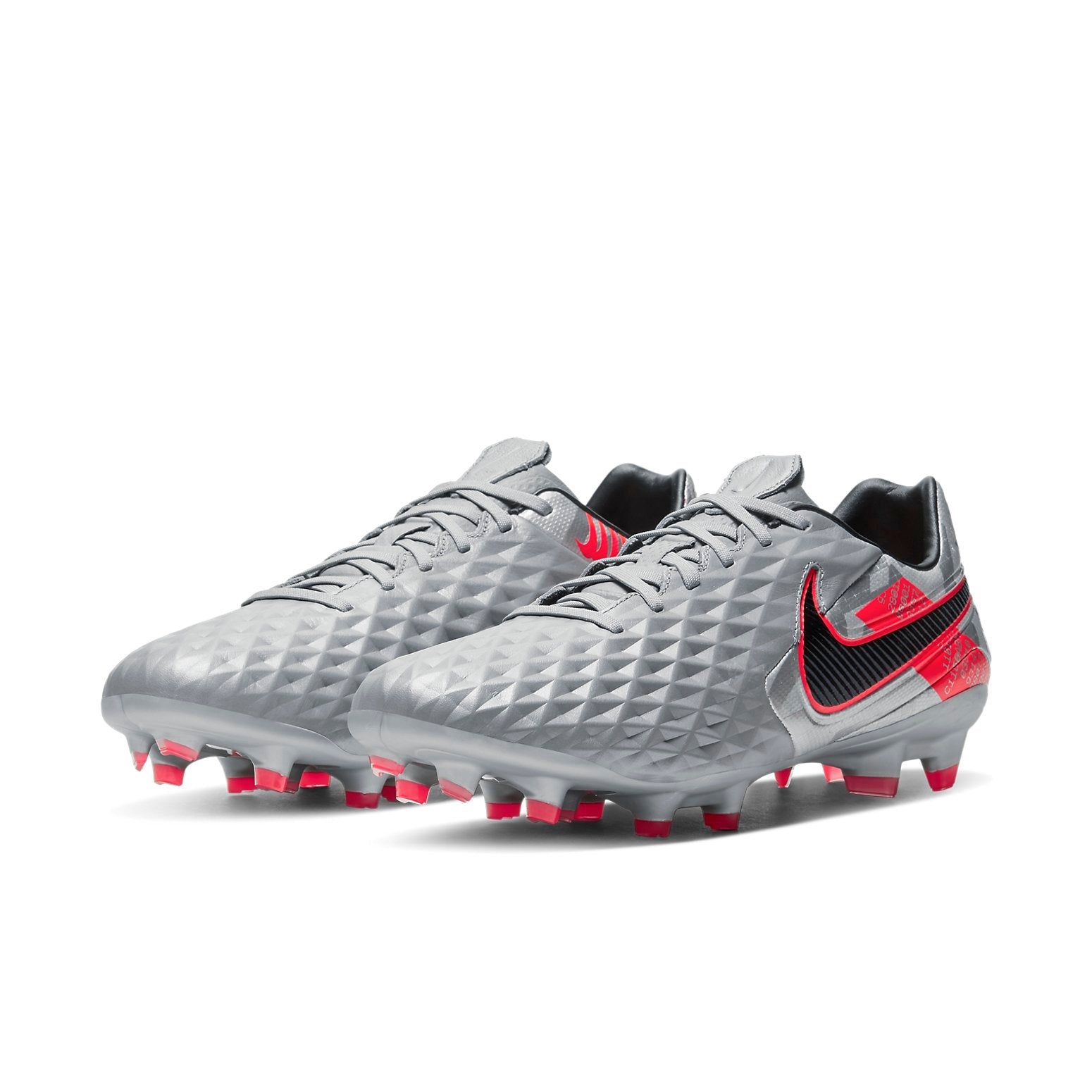 Nike Tiempo Legend 8 Pro FG 'Metallic Grey Crimson' AT6133-906