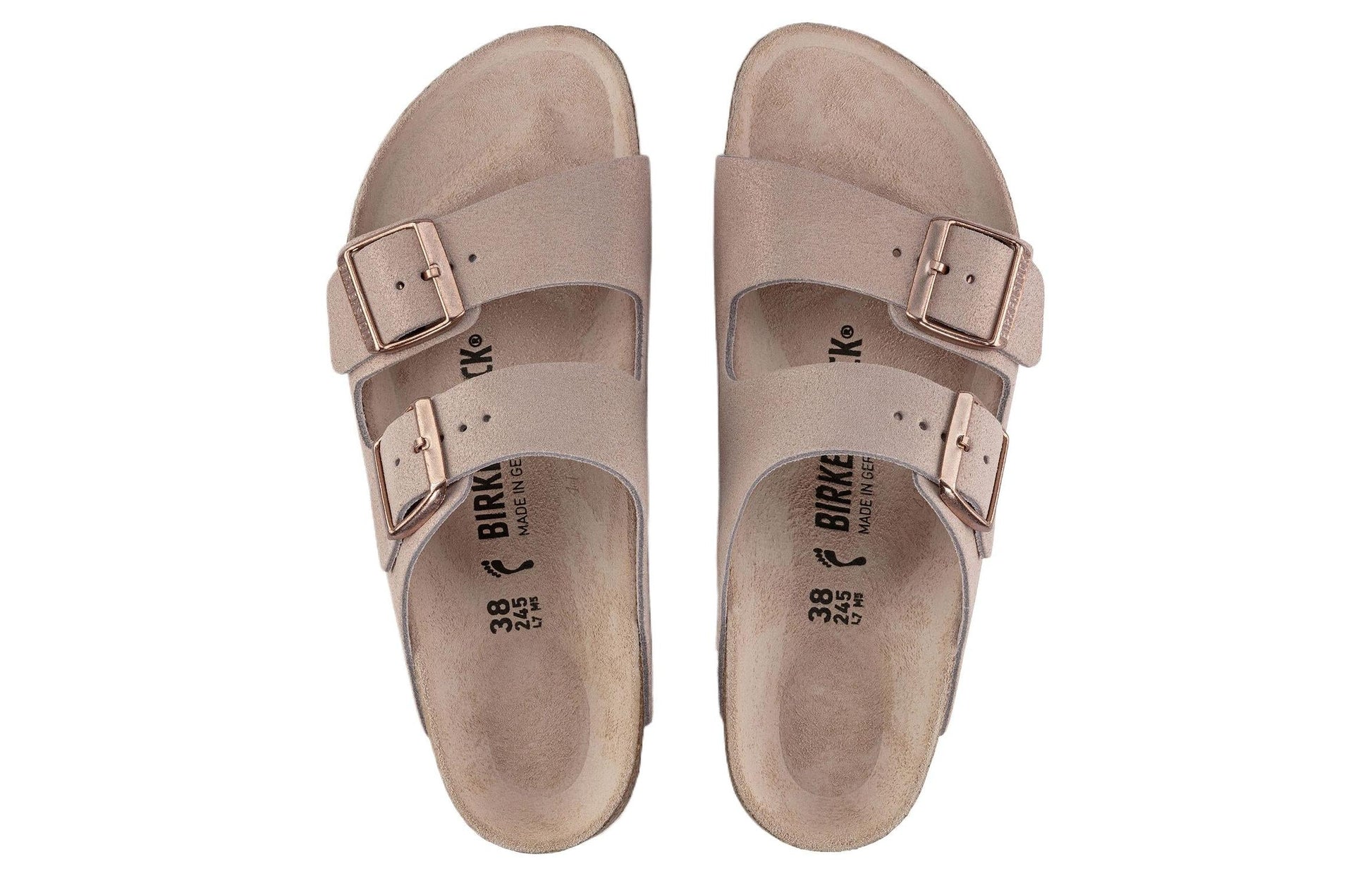 Birkenstock Arizona Suede Leather Sandals 'Light Rose' 1023535