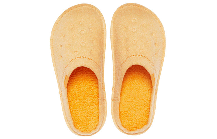 Crocs Classic Casual Thicken Stay Warm Unisex Yellow Slippers 203600-838