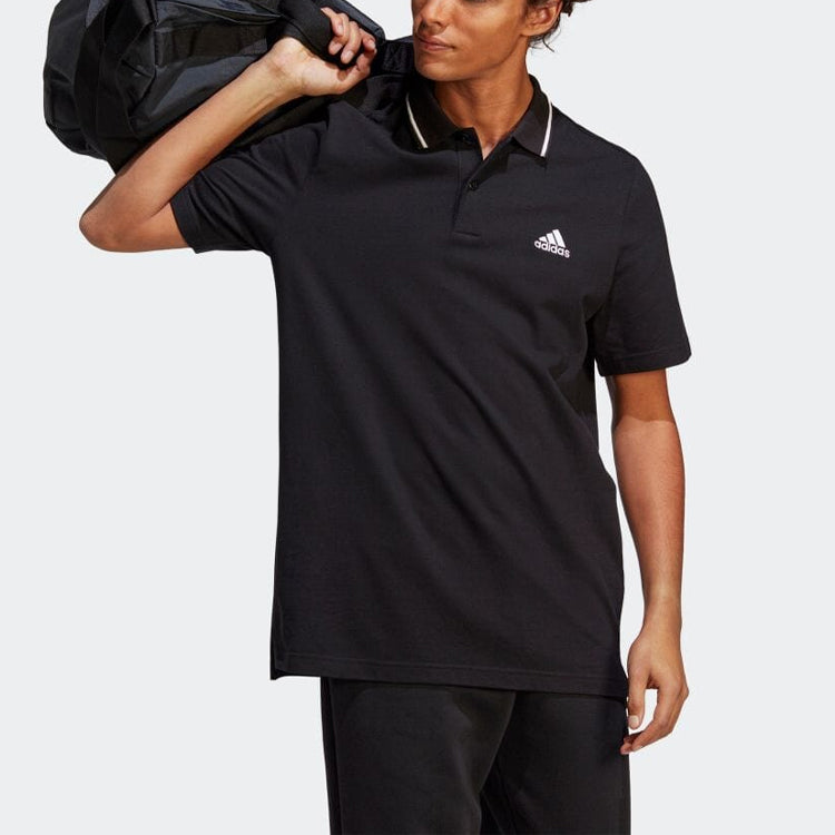 adidas Essentials Small Logo Polo Shirt 'Black' IC9314