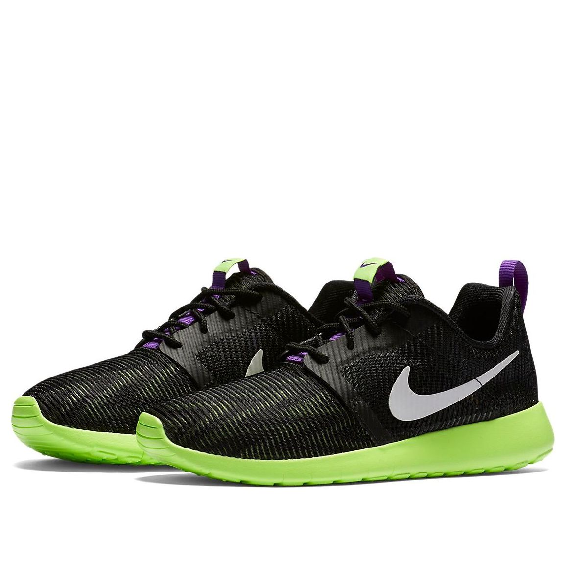 (GS) Nike Roshe One Flight Weight 'Black Ghost Green' 705486-003