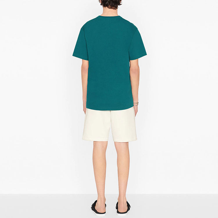 Men's DIOR SS21 Cotton Knit Short Sleeve Green 013J600A0589-C632