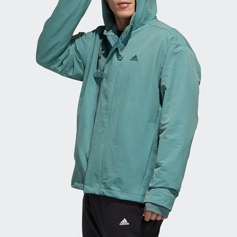 adidas Sports Hooded Jacket Men Green GM4467