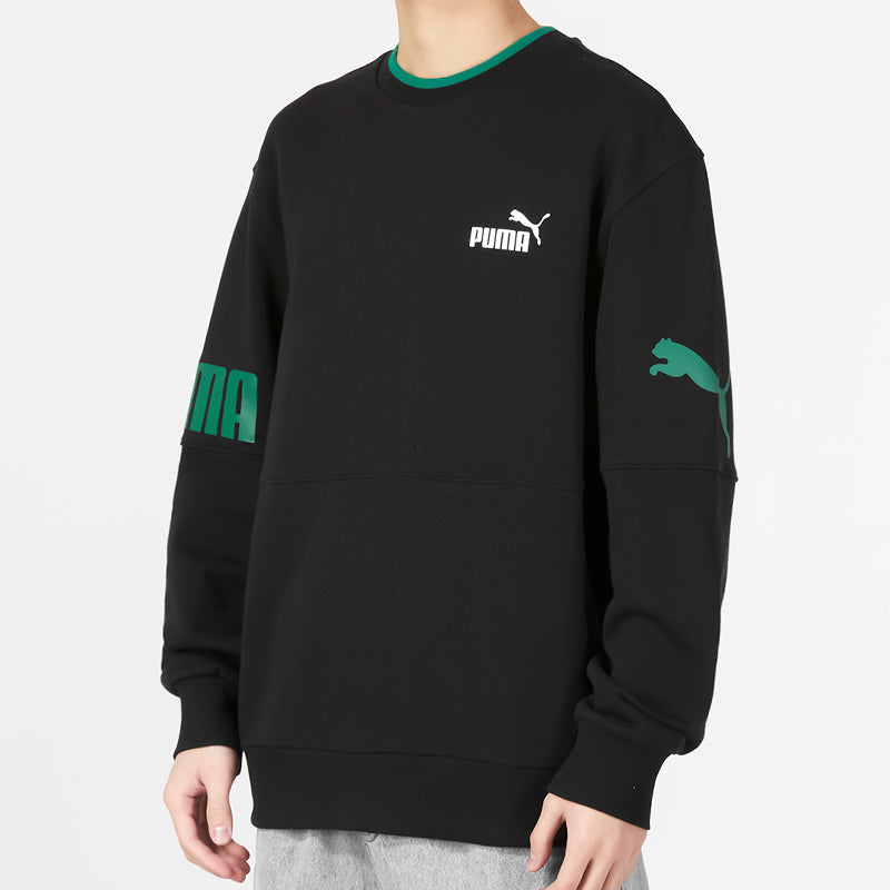 PUMA Power Crew Long Tee 'Black' 676666-51