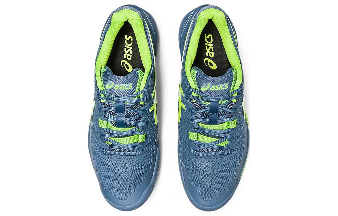 ASICS Gel Resolution 9 Clay 'Steel Blue Hazard Green' 1041A375-400