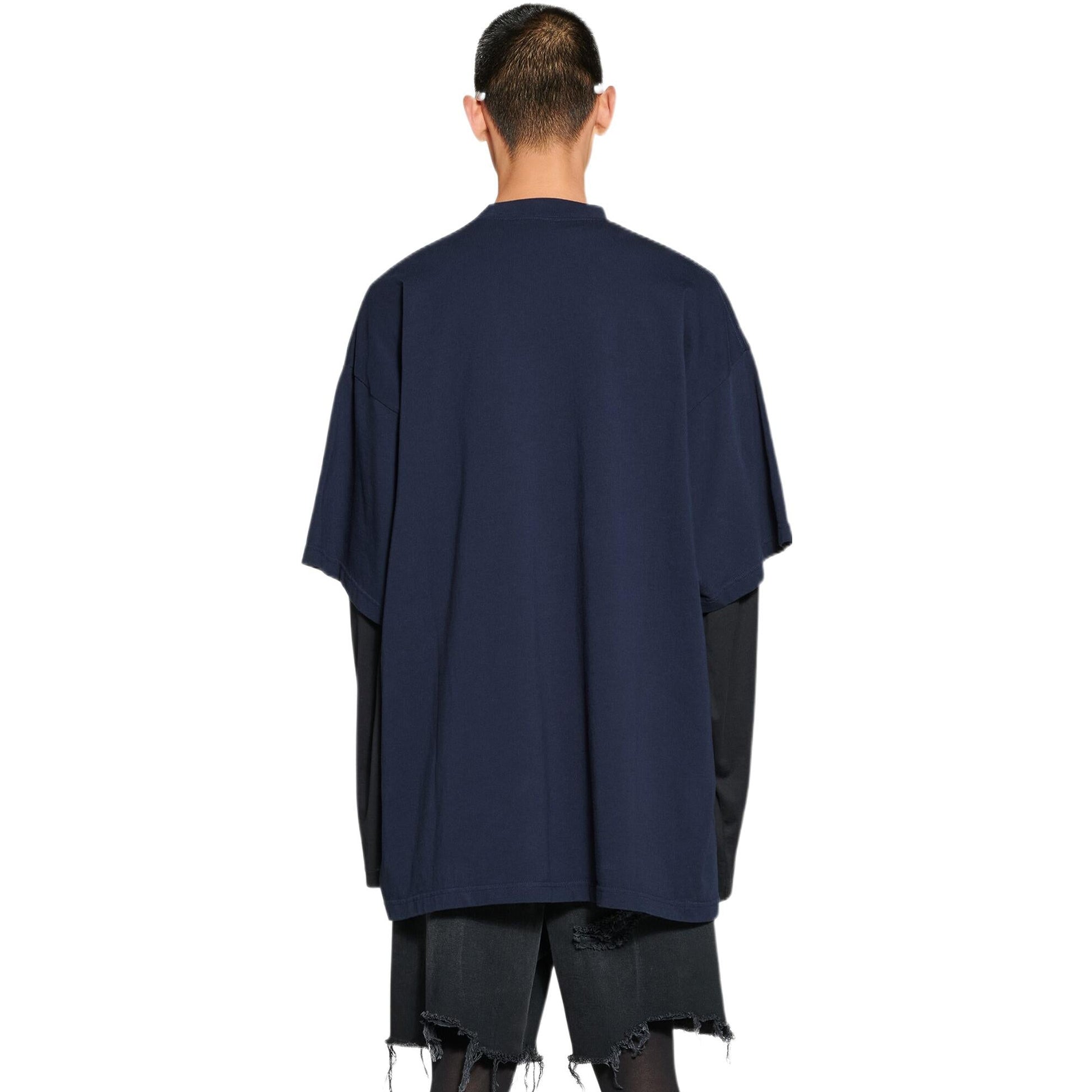 Balenciaga x adidas Oversized T-Shirt 'Navy' 731769TNVA64356
