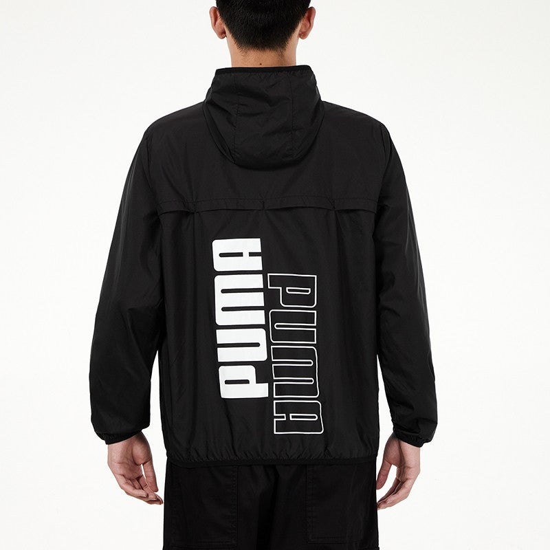 PUMA Athleisure Casual Sports Windproof Running Woven Jacket Black 846315-01