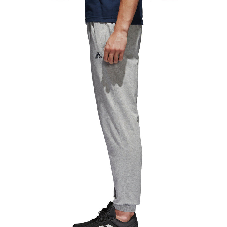 adidas Running Essentials Logo Pants 'Light Grey' BK7406