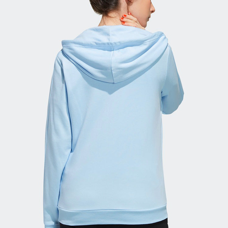 (WMNS) adidas neo CE 3S ZP HDY Zipper Jacket Sky Blue EI4693