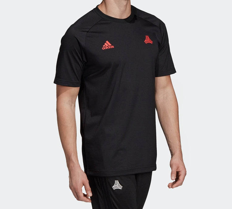 adidas Training Jersey Sports Breathable Short Sleeve Black DP2715