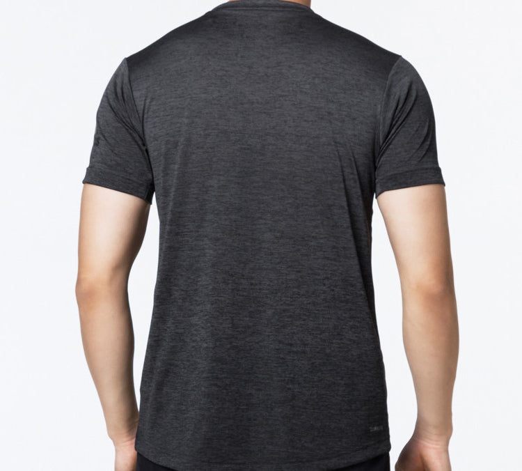 adidas FreeLift gradi Gradient Training Sports Short Sleeve Black Gray DZ8497