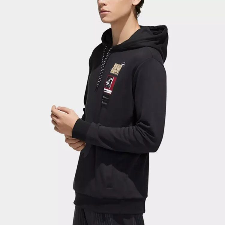 adidas neo Printing Sports Pullover Black GD2172
