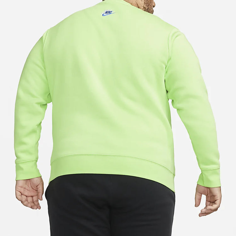 Nike Sportswear Sport Embroidered Logo Sports Round Neck Pullover 'Neon Green' DM8886-345