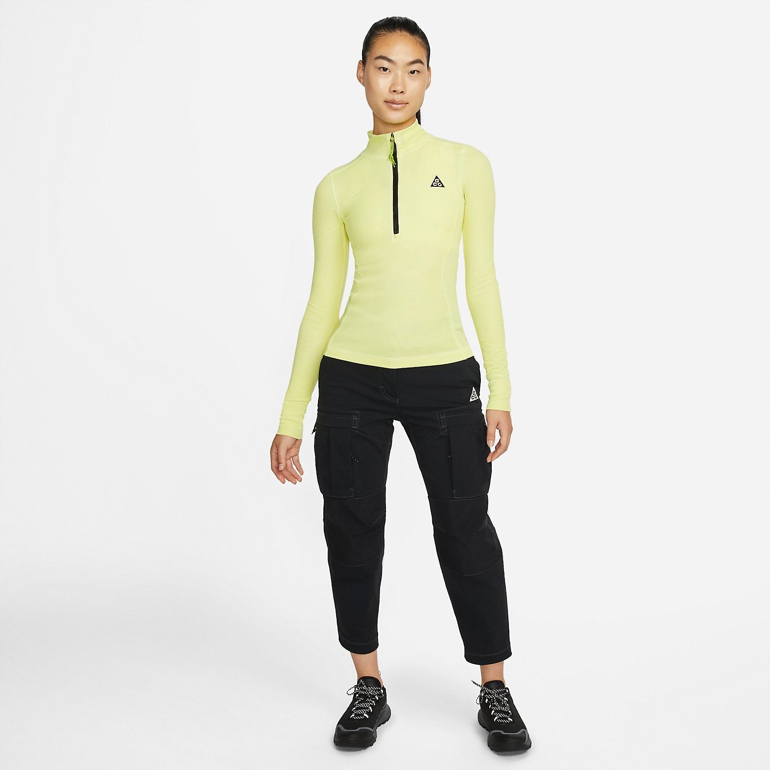 (WMNS) Nike ACG Long Sleeve Base Layer Top 'Green Yellow' DH3096-389