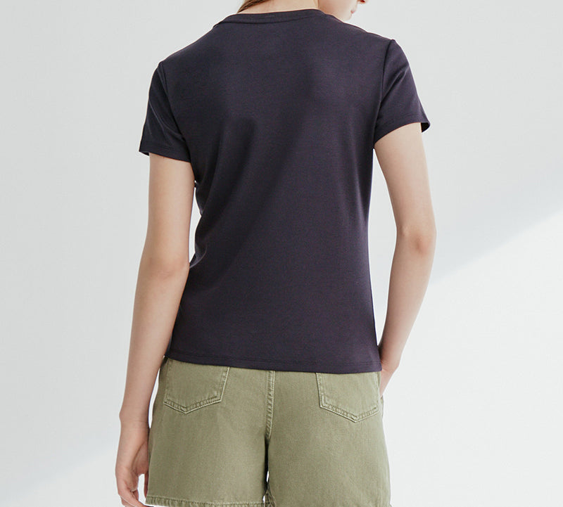 (WMNS) FILA Logo Printing Tee Blue F11W028115F-NV