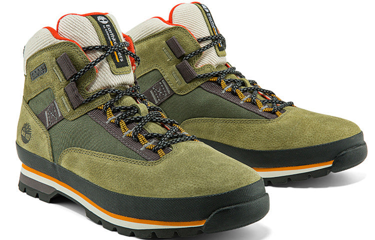 Timberland Euro Hiker Leather and Fabric Hiker 'Dark Green Nubuck' A2H84W