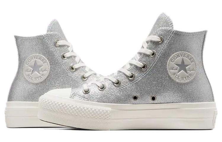 (WMNS) Converse Chuck Taylor All Star Lift Hi 'Silver' A07949C