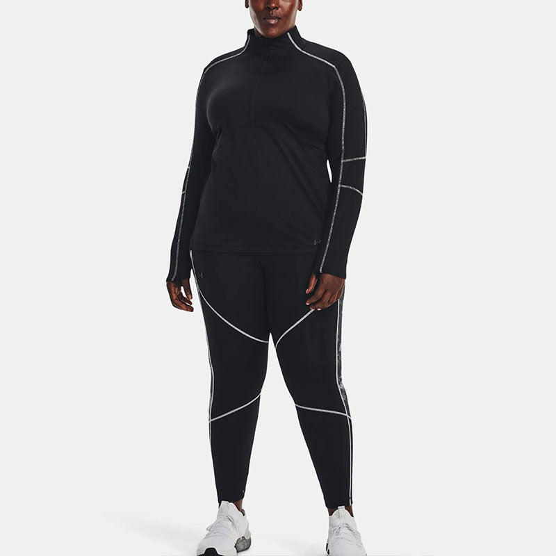 (WMNS) Under Armour Train Cold Weather 1/2 Zip Top 'Black' 1374396-001