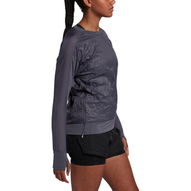 (WMNS) Nike Run Division Pullover 'Grey' 929129-081