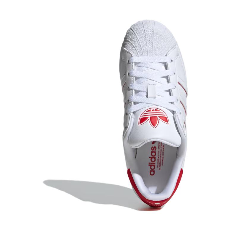 (GS) adidas Superstar 'Cloud White Better Scarlet' IE0279