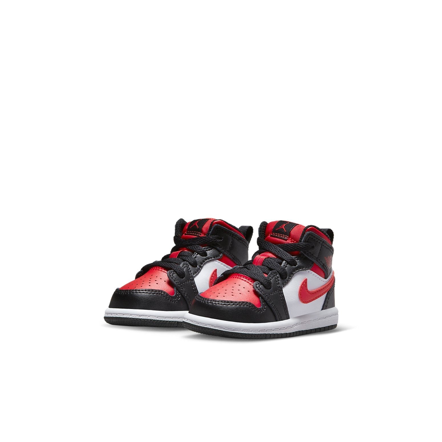 (TD) Air Jordan 1 Mid 'Black Fire Red' 640735-079